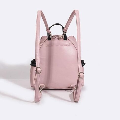 Pokn Jirai Kei Kawaii Bag Gothic Cute Bag Mini Leather Backpack Fashion Small Daypacks Purse for Women Cutecore (Pink) in Saudi Arabia