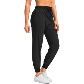 Soothfeel Women's Joggers with Zipper Pockets Lightweight Running Gym Travel Casual Workout Athletic Joggers Pants for Women