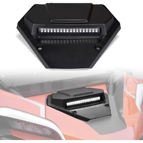 A & UTV Pro Hood Scoop مع ضوء الأضواء LED لـ CFMoto Zforce 950 2020-2024 ، تنفيس محرك الهواء مع إغلاق الهواء مع ضوء مساعد ، سلامة محسّنة لـ CFMoto Zforce 950 Sport 20-22/950 H.O. الرياضة 2022-2023