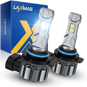 Laxmas Fog Bulbs, 1:1 Size 9012/HIR2 Lights, Plug-N-Play, IP68 Waterproof, Pack of 2