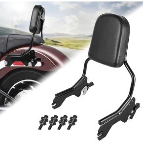 BACK RACKERST RACKERST RUSSENT مع مجموعة أجهزة الالتحام المتوافقة مع Softail Low Rider FXLR FXLRS FXLRST Sport Glide FLSB 2018-2024