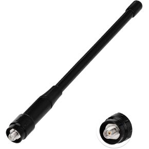 Superbat SMA أنثى ثنائي النطاق VHF/UHF 144/430MHz هوائي سوطي ناعم عالي الربح لأجهزة الراديو Kenwood/Wouxun/TYT لاسلكي تخاطب إلخ.