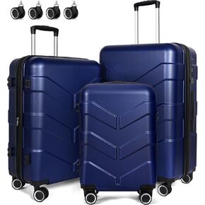 Luggage Sets Carry on Suitcase & Repalcement Luggage Wheels 4 Pcs