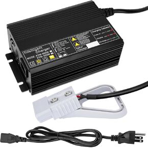 24V 15A Battery Charger for 24V Floor Scrubber Sweepers with Anderson SB50 Style Connector Compatible with Tennant T3 T5 T7 T300, Nobles SS3 SS5, Clarke Focus II