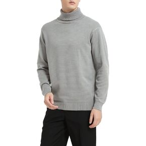 Men's Turtleneck Sweater, Slim Fit Pullover Sweaters for Men Roll Neck Sweater Long Sleeve Sweater