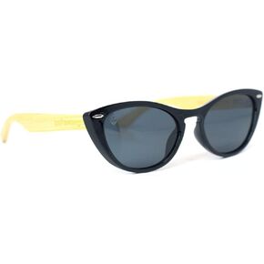 MAFIAWOOD EXCLUSIVE WEAR Antoinette Polarized Bamboo Eyeglasses Cat-style Sunglasses
