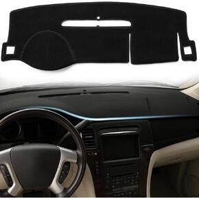 Dash Cover Custom fit for Cadillac Escalade ESV EXT Hybrid 2007 2008 2009 2010 2011 2012 2013 2014 with Light Sensor Dashboard Cover Dashcover Dash Mat Protector Carpet Pad Accessories