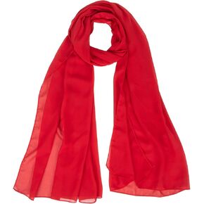 Women Lightweight-Chiffon-Scarf Spring-Summer-Scarves-Shawl-Wraps Long Neck Scarf for Evening Party Dresses