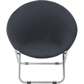 Saucer Chair Cover, Stretch Round Moon Chair Cover, Removable Spandex Jacquard Fabric Soft Saucer Chair Covers for Adults Saucer Chair, Machine Washable