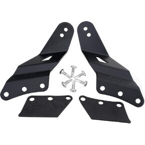 GS Power Upper Windshield Mount Mount Bar Bracket (اختيار 50 ، 52 و 54 بوصة ، مستقيم أو منحني) متوافق مع شيفروليه 1996-2006 Chevy Silverado Avalanche Suburban Tahoe & GMC Sierra Yukon
