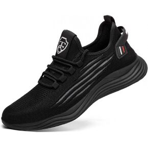 أحذية إصبع القدم الصلب للرجال Lightweigt Work Shoes غير المريحة أحذية أمان مريحة ثقب