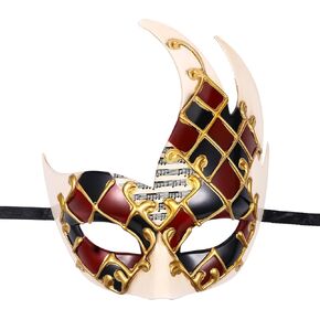 Oidea Retro Masquerade Mask for Men: Vintage Venetian Mardi Gras Mask Contract Contract Contract