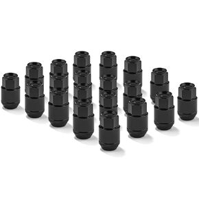 سبيكة الصلب المكسرات M12*1.25 42mm 19mm Hex - أكسيد الأسود/الألومنيوم ، يناسب فورد F150 ، تشيفي سيلفرادو ، شاحنات