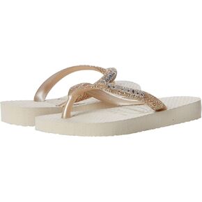 Havaianas Slim Glitter Girls Sandal 0121-Beige 13 C