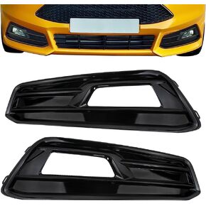 Front Fog Light Fog Lamp Cover Compatible with Ford Focus ST 2015 2016 2017 2018 Replaces F1EZ-15266-C F1EZ-15266-F Foglight Lower Bumper Bezel Frame Molding Trim Not Compatible with Focus Base