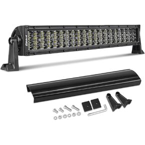 50 Inch Curved LED Light Bar, Niking Auto Quad Row LED Driving Work Light Spot Flood Combo Beam Off Road Lights with Wiring Harness Kit Fog Light Roof Bar for Trucks SUV Pickup Wrangler JK JL 4WD