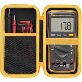 Aenllosi for Fluke 15B+/17B+ Digital Multimeter Hard Case,Fluke Volt Meter Organizer (Case Only)