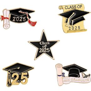 Graduation Enamel Pins Set Graduation Cap and Diploma School Graduate Lapel Pin Graduation Badges Gifts for Her Him