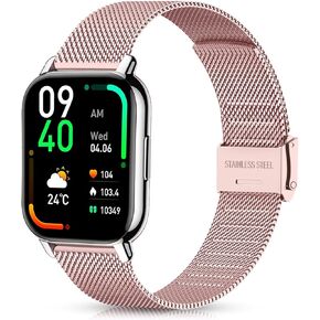 Harikiri Metal Bands Compatible with Fitpolo smart watch IDW13/IDW16/IDW19,22mm Straps for Woneligo W13,Veryfit IDW19,TOOBUR IDW26/IDW20/IDW16,FITVII HM57/HM78/H56,RUIMEN D1/H1 for Smartwatch in Kuwait