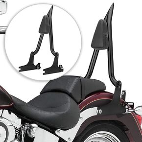 Mofun Sissy Bar 22" Tall Passenger Backrest Compatible with Harley Softail Fat Boy Cross Bones Night Train Custom Standard Springer Softail 2006-2017