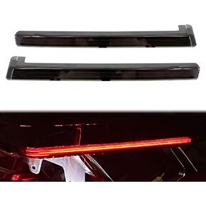 HDBUBALUS Motorcycle Tour Pack Accent Side Marker Light For Harley Electra Street Road Glide Trike 2006-2023 (Color: Smoke)