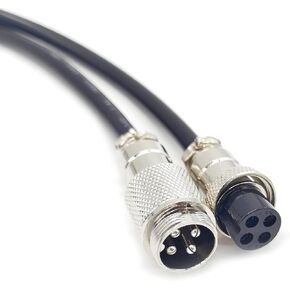 3.28 ft GX16 4 Pin Cable Male to Female Head Aviation Cordset, GX16 4 Pin Panel Mount Circular Metal Aviation Connector Adapter Female to Male (1M) in Kuwait