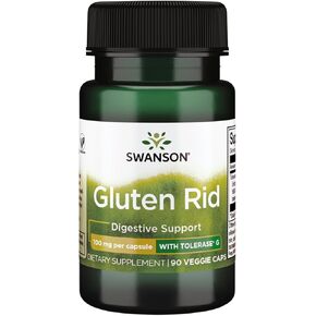 Swanson Gluten Rid with Tolerase G 100 Milligrams 90 Veg Capsules Enzyme