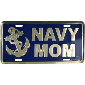 Navy Mom License Plate
