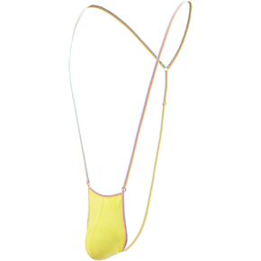 Kaei&Shi Sexy Mens Underwear,Exotic Colorful Straps Man Lingerie Thong,Detachable Bulge Pouch Jockstrap Mankini