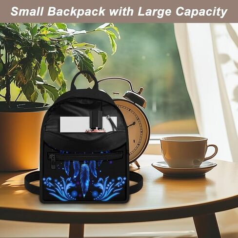 Butterfly Dreamcatcher Small Backpack for Women Waterproof Stylish Daypack Purse Lightweight Travel Backpack Carry on Bag Shoulder Bag for Ladies in Saudi Arabia