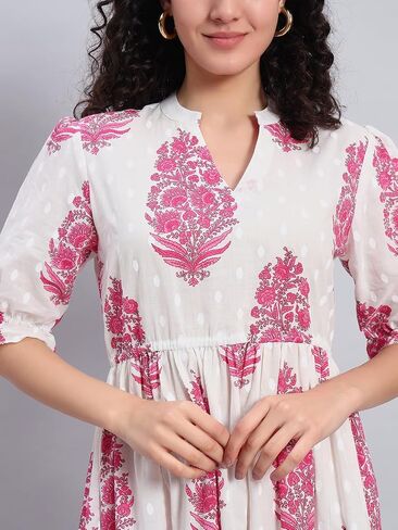 لباس الصيف للنساء الصيفي ، فستان قطن طبع ، فستان واحد in Kuwait