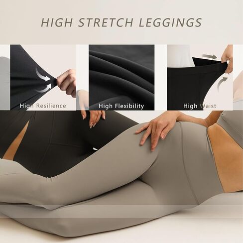 Diravo 3 Pack Black Leggings for Women,Tights Buttery Soft Tummy Control Pants Lined Legging for Yoga Workout Athletic in Kuwait