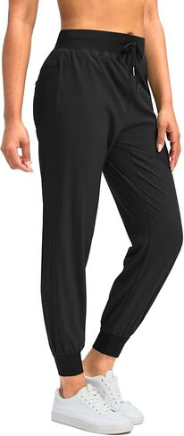 Soothfeel Women's Joggers with Zipper Pockets Lightweight Running Gym Travel Casual Workout Athletic Joggers Pants for Women in Saudi Arabia