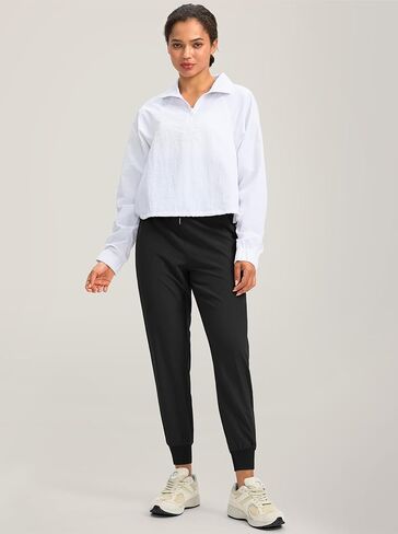 Soothfeel Women's Joggers with Zipper Pockets Lightweight Running Gym Travel Casual Workout Athletic Joggers Pants for Women in Saudi Arabia