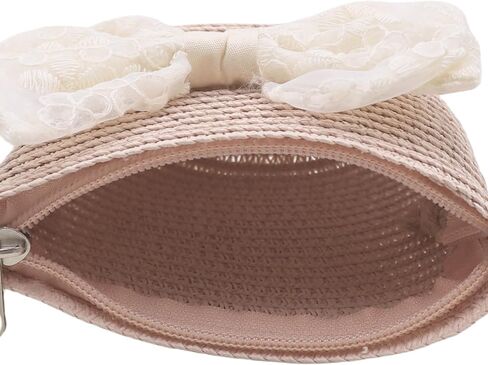 Ampossto Bow Straw Bag for Girls Little Girls Small Crossbody Purse Toddler Girls Presal Prester in Kuwait