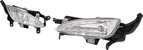 HECASA Fog Light Compatible with 2011-2013 Kia Optima LX EX Bumper Driving Fog Lamps Left & Right Side Clear Lens Plastic Replacement for KI2593124 922022T010 KI2592124 922012T010 w/Switch Wiring in Saudi Arabia