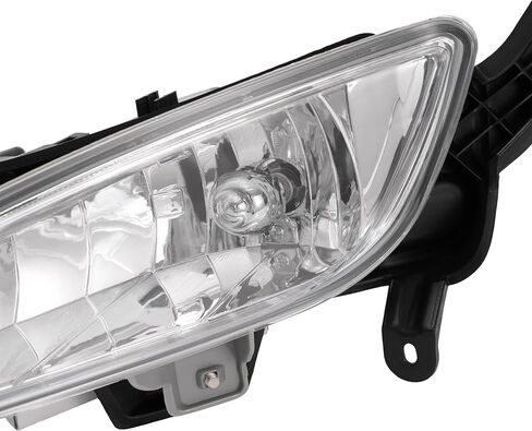 HECASA Fog Light Compatible with 2011-2013 Kia Optima LX EX Bumper Driving Fog Lamps Left & Right Side Clear Lens Plastic Replacement for KI2593124 922022T010 KI2592124 922012T010 w/Switch Wiring in Saudi Arabia
