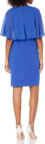 Jessica Howard Women's Mini Sheath Capelet Dress with Beaded Inset Waist in Saudi Arabia