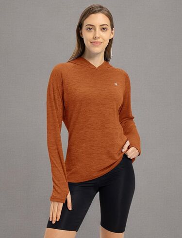 tbmpoy المرأة upf 50+ حماية الشمس قميص هوديي قميص طويل الأكمام الصيد المشي لمسافات طويلة في الهواء الطلق قميص الأشعة فوق البنفسجية خفيفة الوزن in Kuwait