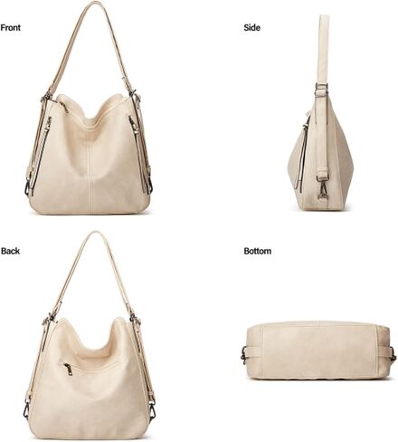 Hobo Tote Counter Bag Pounds 3pcs للنساء Pu Retro Backback Backbag Protbag Satchel Wallet in Kuwait
