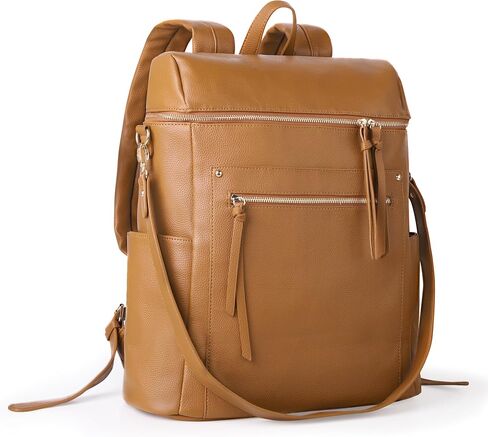 Viva Terry Womens Backpack Purse Soft Vegan Leather Large Convertible Travel Backpack Purse with Tassel-Orange in Saudi Arabia