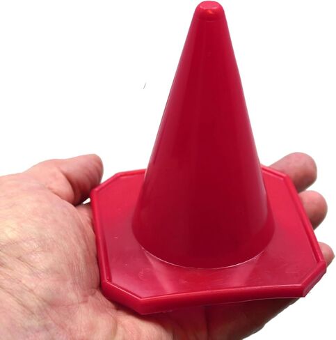 Bluedot Trading 4 بوصات RC Racing Sports Marker Cones لألعاب الأطفال الرياضات الداخلية أو الخارجية، والحفلات ذات الطابع الخاص، والتدريب على الرشاقة، وأكثر من ذلك، أحمر - مجموعة من 10 قطع in Kuwait