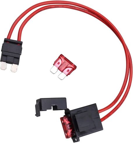 ZOOKOTO 32V 16 AWG Specialized Car Fuse Holder Connector 10A, Standard ATO Blade Type Fuse Holder for Standard ATM Fusebox Panels, with 2Pcs 10A Fuses,11.5 Inch in Saudi Arabia