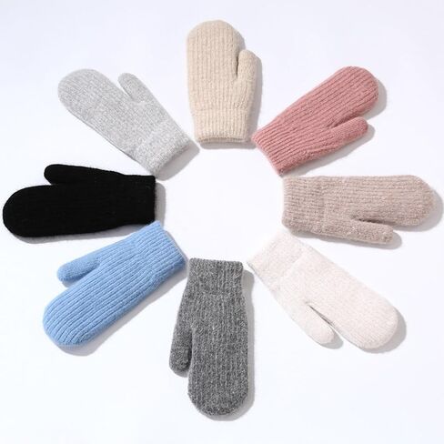 IZUS Cold-Weather Thick-Knit-Mittens for Women Winter-Spring-Warm Outdoor-Sport Acrylic-Wool Crochet-Cable-Gloves in Saudi Arabia