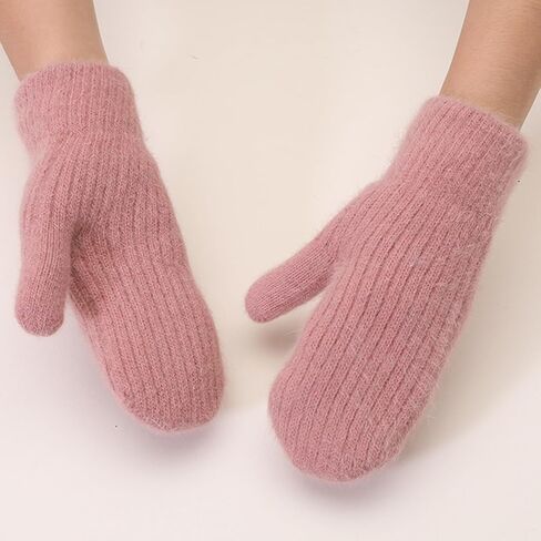 IZUS Cold-Weather Thick-Knit-Mittens for Women Winter-Spring-Warm Outdoor-Sport Acrylic-Wool Crochet-Cable-Gloves in Saudi Arabia