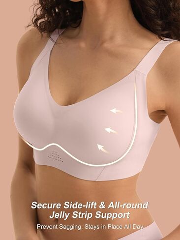 Seamless Bras for Women No Underwire, Wireless Comfortable Bralettes with Support and Lift, Full Coverage T-Shirt Bra in Kuwait