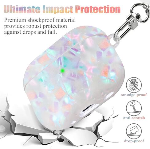 حافظة لطيفة لجهاز Airpod Pro 2 مع غطاء بناتي بحبل لؤلؤي متوافق مع AirPods Pro الجيل الثاني (2022) غلاف للنساء in Kuwait