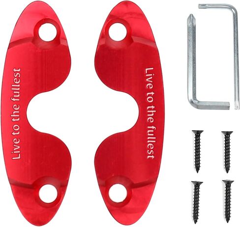 Upgraded Aluminum Alloy Sun Visor Clip for Jeep Wrangler JL JLU 2018-2025 Sahara Sun Visor Repair Kit for Jeep Gladiator JT 2020-2025 Jeep Wrangler JK Sprot/Rubincon Accessories(Red) in Kuwait