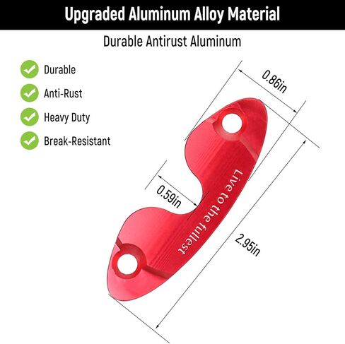 Upgraded Aluminum Alloy Sun Visor Clip for Jeep Wrangler JL JLU 2018-2025 Sahara Sun Visor Repair Kit for Jeep Gladiator JT 2020-2025 Jeep Wrangler JK Sprot/Rubincon Accessories(Red) in Kuwait