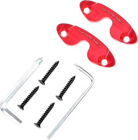 Upgraded Aluminum Alloy Sun Visor Clip for Jeep Wrangler JL JLU 2018-2025 Sahara Sun Visor Repair Kit for Jeep Gladiator JT 2020-2025 Jeep Wrangler JK Sprot/Rubincon Accessories(Red) in Kuwait
